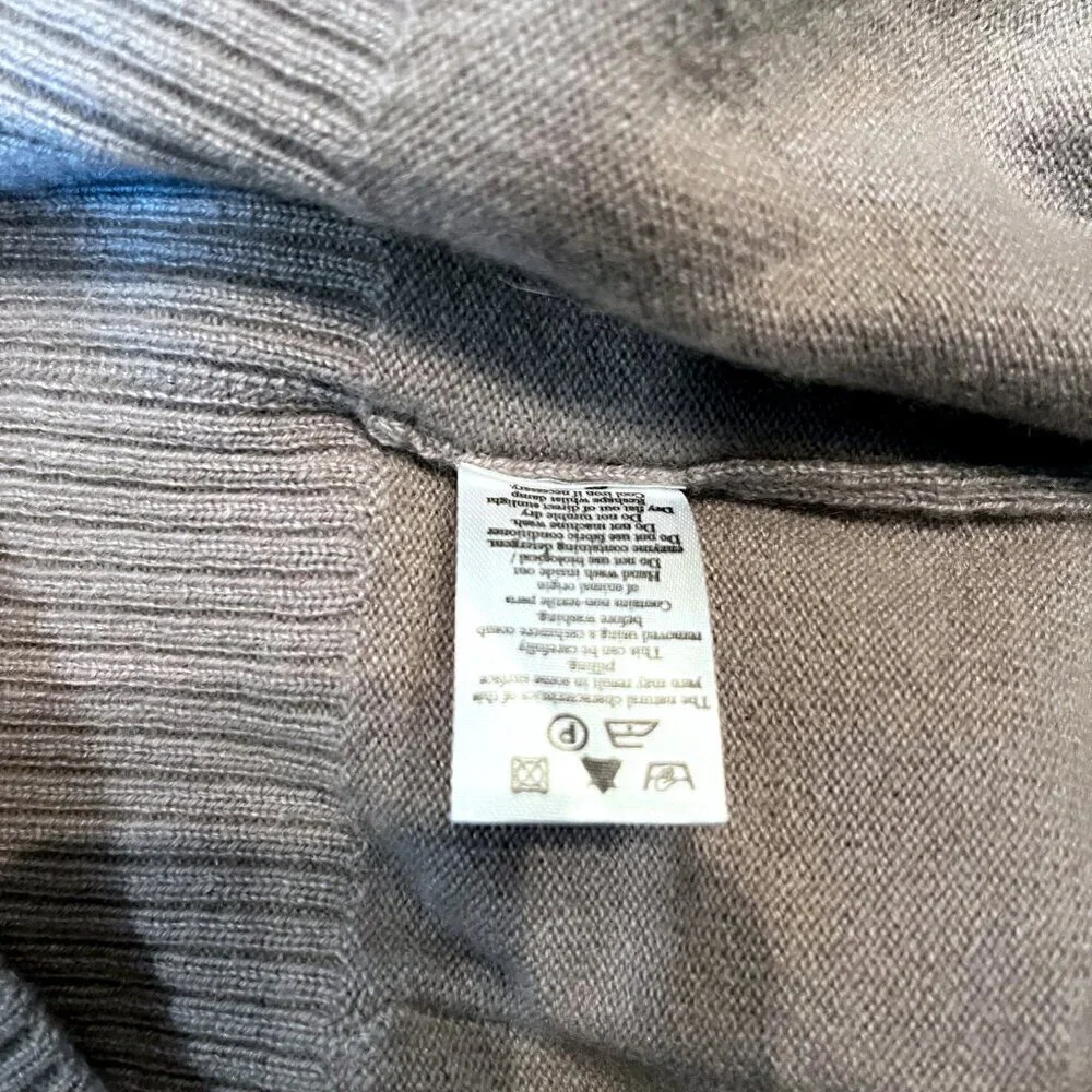 PURE COLLECTION 100% Cashmere Dusty Lavender Long Line Button Classic Cardigan 4